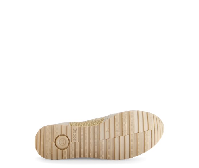Gabor Damen  Sneaker Low Gold - Materialmix Leder
