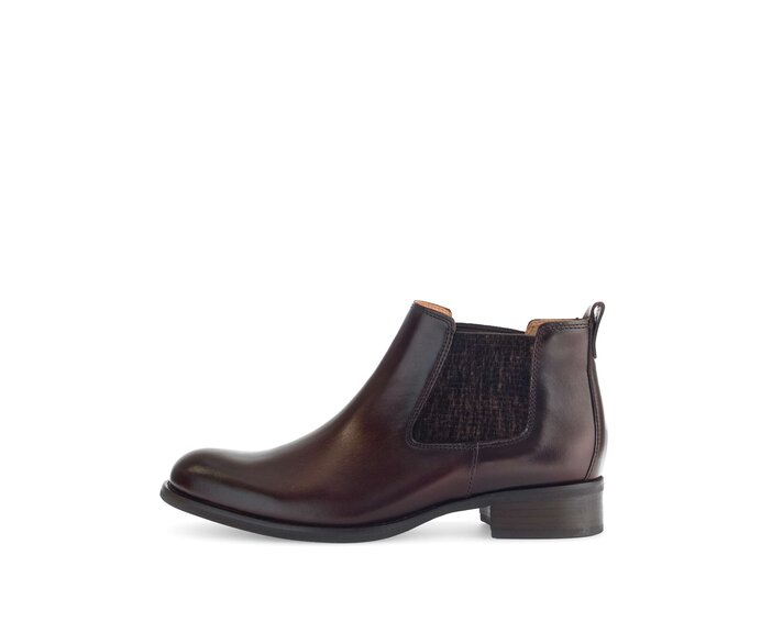 Gabor Damen Chelsea Boot Braun - Glattleder