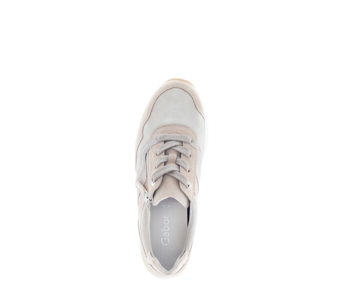 Gabor Damen  Sneaker Low Beige - Materialmix Leder/Lederimitat