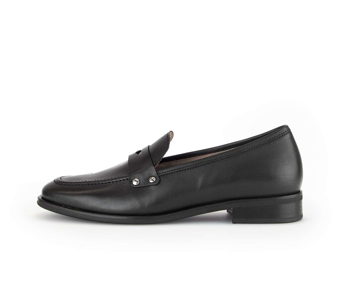 Gabor Damen Slipper Schwarz - Glattleder