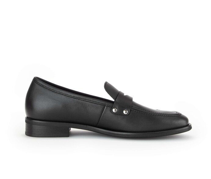 Gabor Damen  Slipper Schwarz - Glattleder