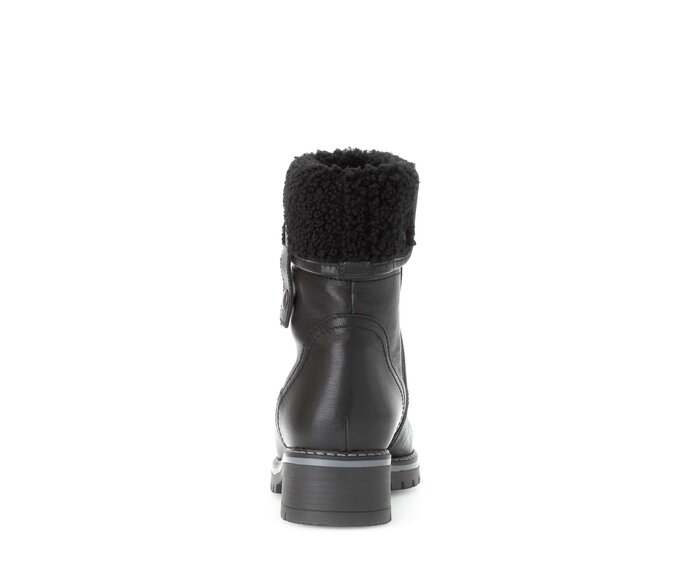 Gabor Damen  Winterstiefelette Schwarz - Materialmix Leder/Lederimitat