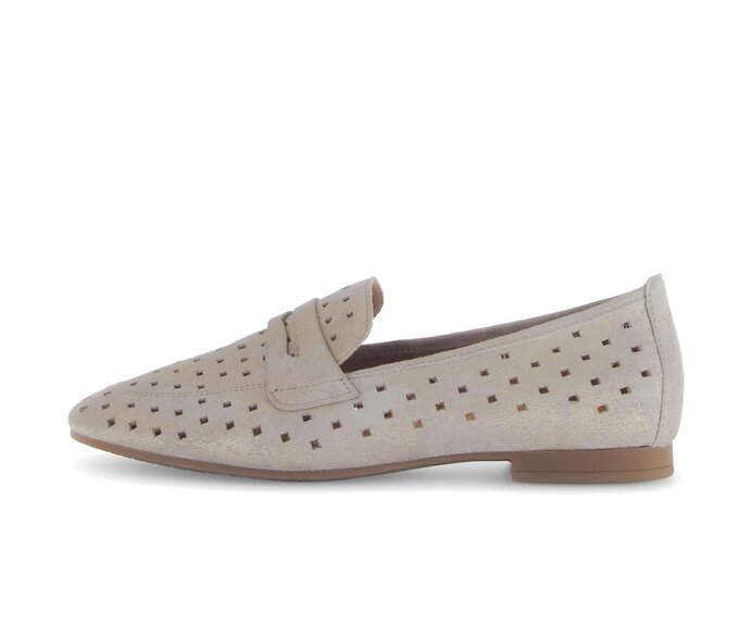 Gabor Damen Slipper Beige - Effektleder