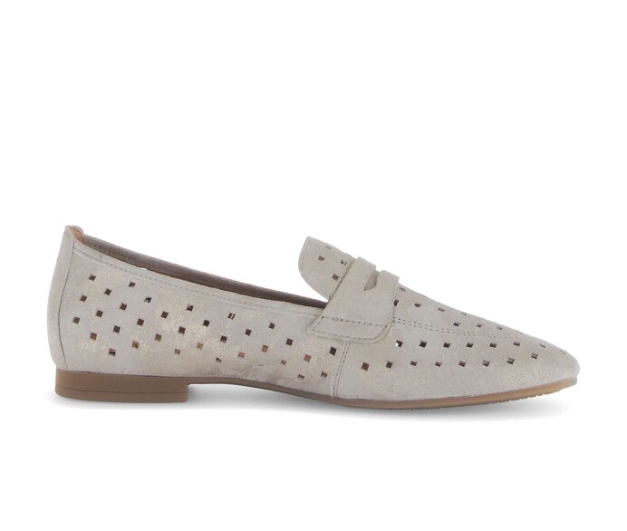 Gabor Damen  Slipper Beige - Effektleder