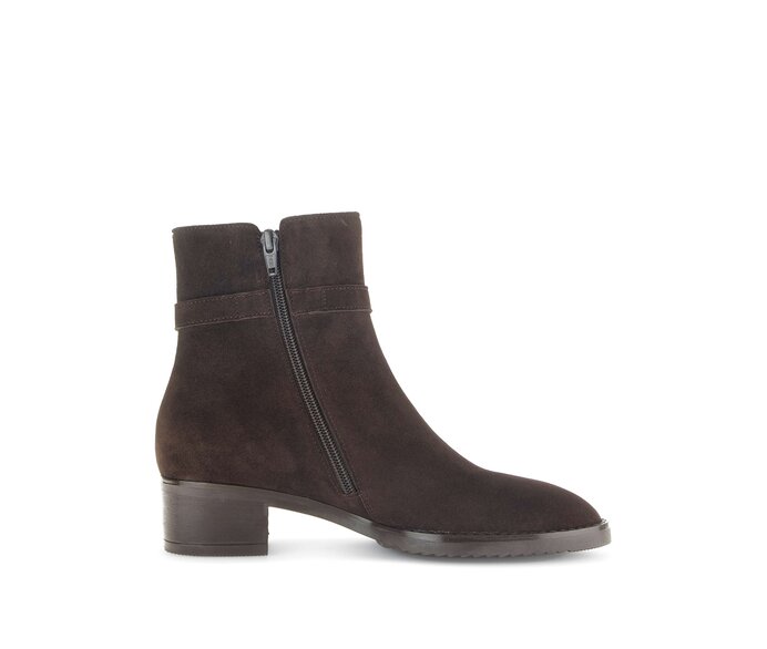 Gabor Damen  Elegante Stiefelette Braun - Rauleder