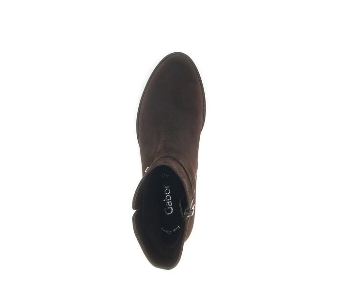 Gabor Damen  Elegante Stiefelette Braun - Rauleder