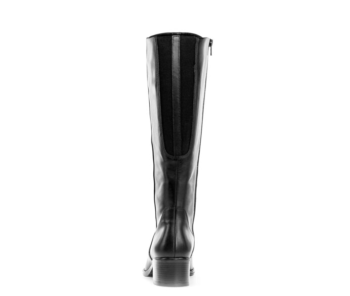 Gabor Damen  Eleganter Stiefel Schwarz - Glattleder
