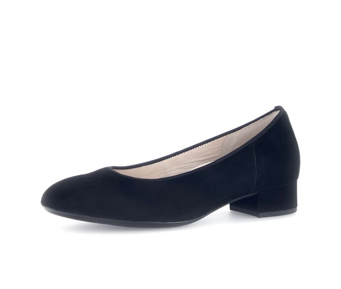 Gabor Damen  Eleganter Pumps Schwarz - Rauleder