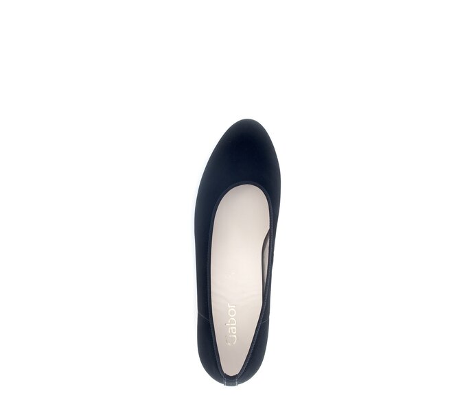 Gabor Damen  Eleganter Pumps Schwarz - Rauleder