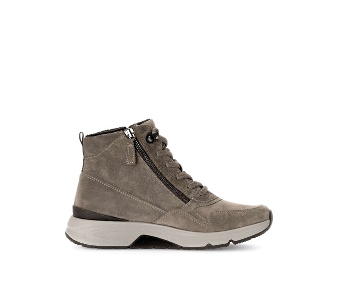 Gabor Damen  Schnürstiefelette Braun - Rauleder