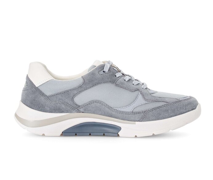 Gabor Damen  Sneaker Low Blau - Materialmix Leder/Lederimitat