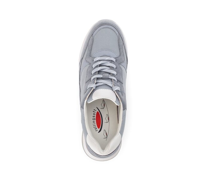 Gabor Damen  Sneaker Low Blau - Materialmix Leder/Lederimitat