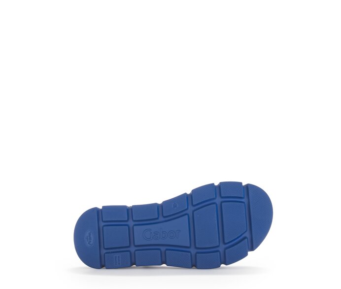 Gabor Damen  Plateau Sandale Blau - Rauleder