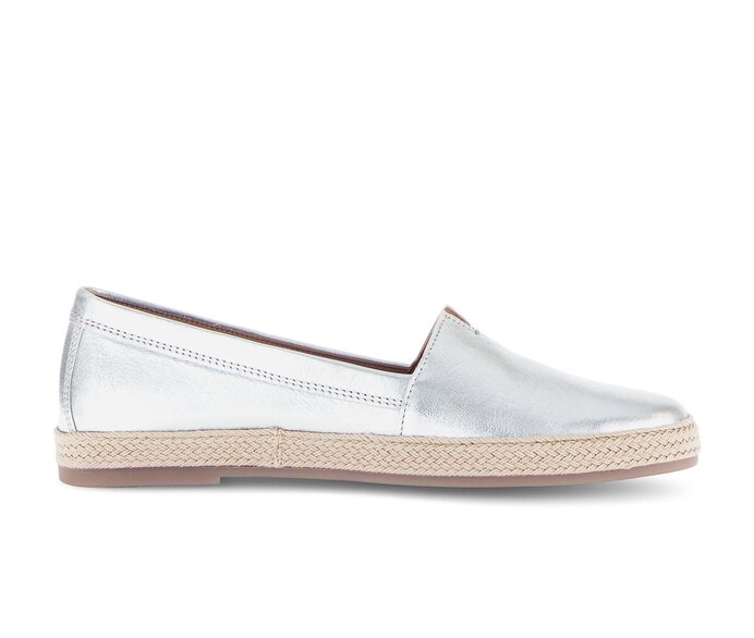 Gabor Damen  Slipper Silber - Effektleder