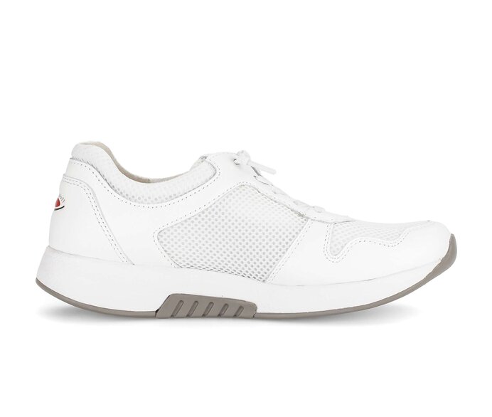 Gabor Damen  Sneaker Low Weiß - Materialmix Leder/Lederimitat