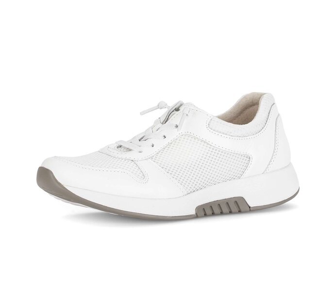 Gabor Damen  Sneaker Low Weiß - Materialmix Leder/Lederimitat