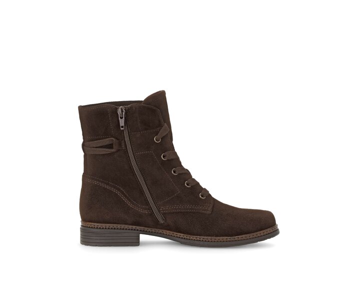 Gabor Damen  Schnürstiefelette Braun - Rauleder