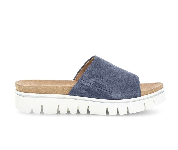 Gabor Damen  Pantolette Blau - Rauleder