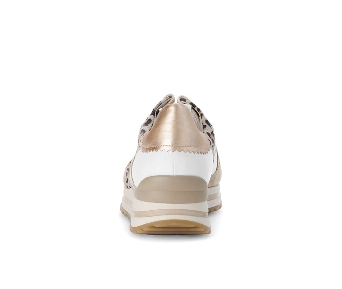Gabor Damen  Sneaker Low Beige - Materialmix Leder