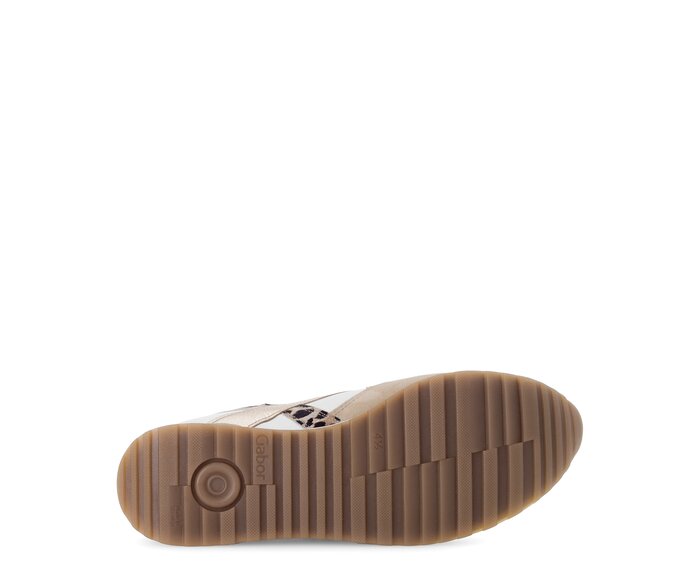 Gabor Damen  Sneaker Low Beige - Materialmix Leder