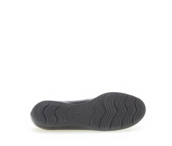 Gabor Damen  Sportliche Ballerina Schwarz - Glattleder