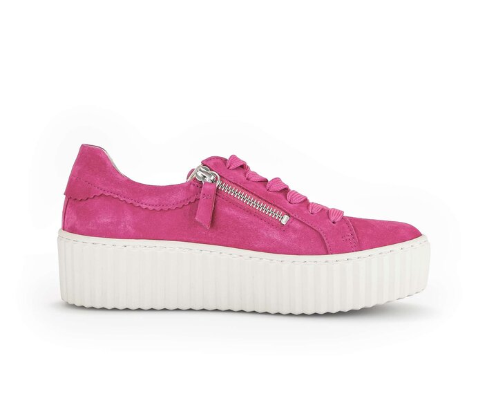 Gabor Damen  Sneaker Low Pink - Rauleder