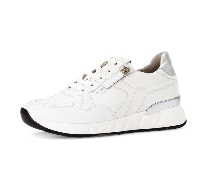 Gabor Damen  Sneaker Low Weiß - Materialmix Leder