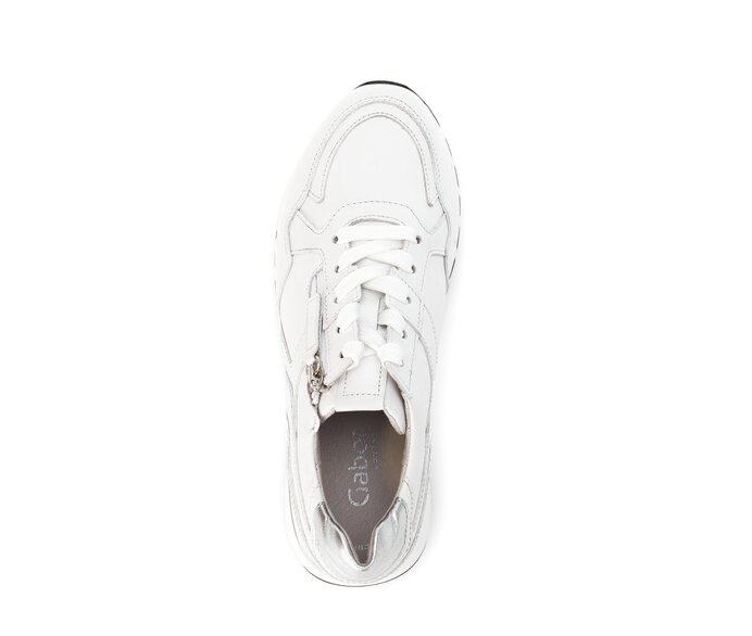 Gabor Damen  Sneaker Low Weiß - Materialmix Leder