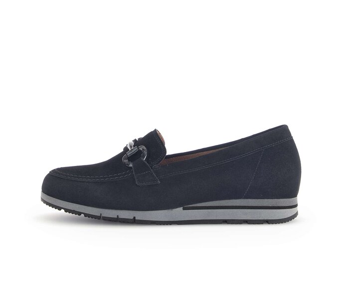 Gabor Damen Slipper Schwarz - Rauleder