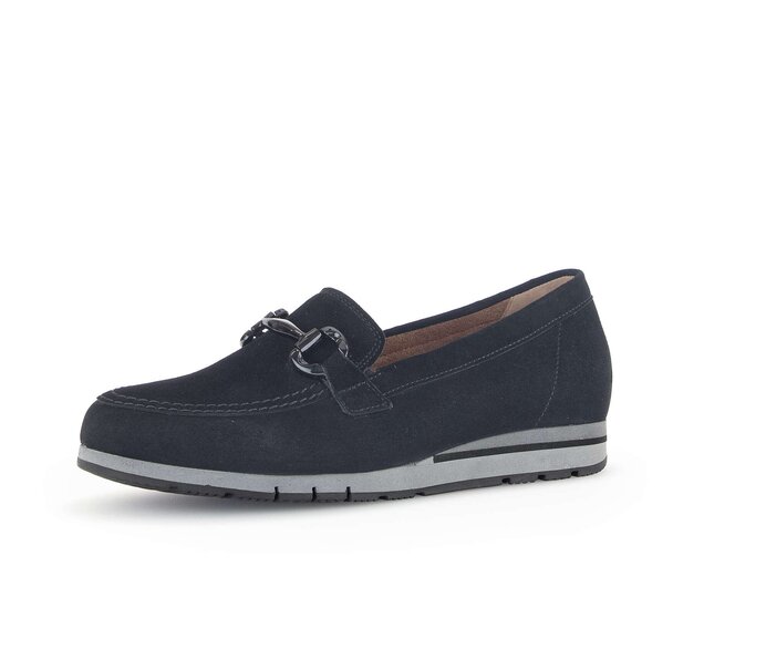 Gabor Damen  Slipper Schwarz - Rauleder