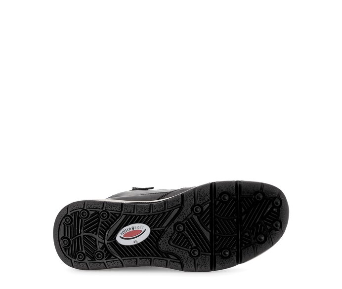 Gabor Damen  Sportliche Stiefelette Schwarz - Materialmix Leder