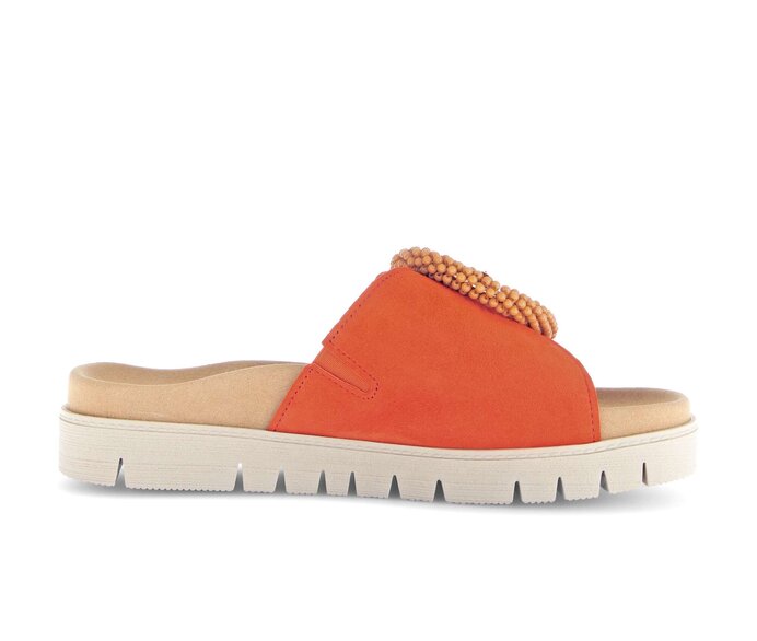 Gabor Damen  Pantolette Orange - Rauleder