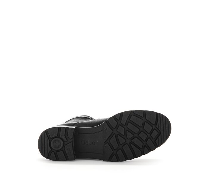 Gabor Damen  Sportliche Stiefelette Schwarz - Materialmix Leder/Lederimitat