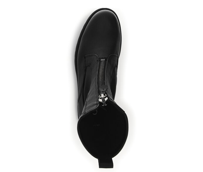 Gabor Damen  Sportliche Stiefelette Schwarz - Materialmix Leder/Lederimitat