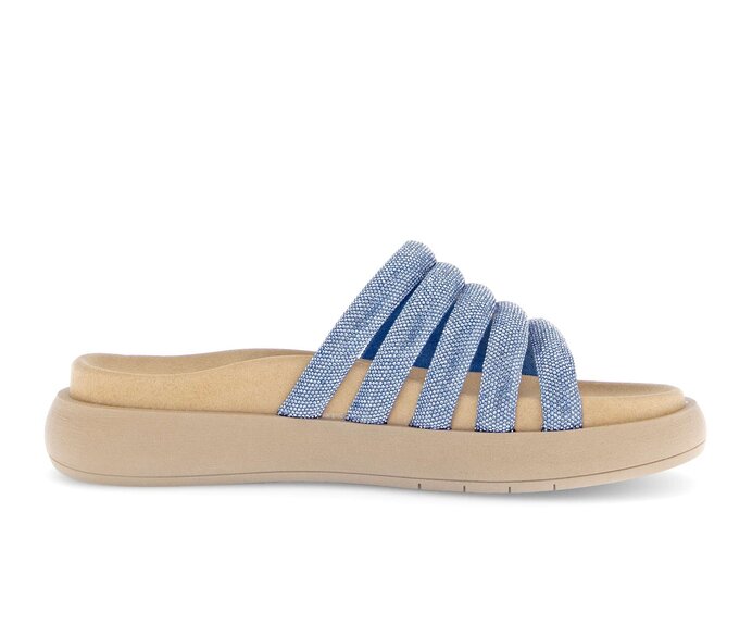 Gabor Damen  Pantolette Blau - Textil