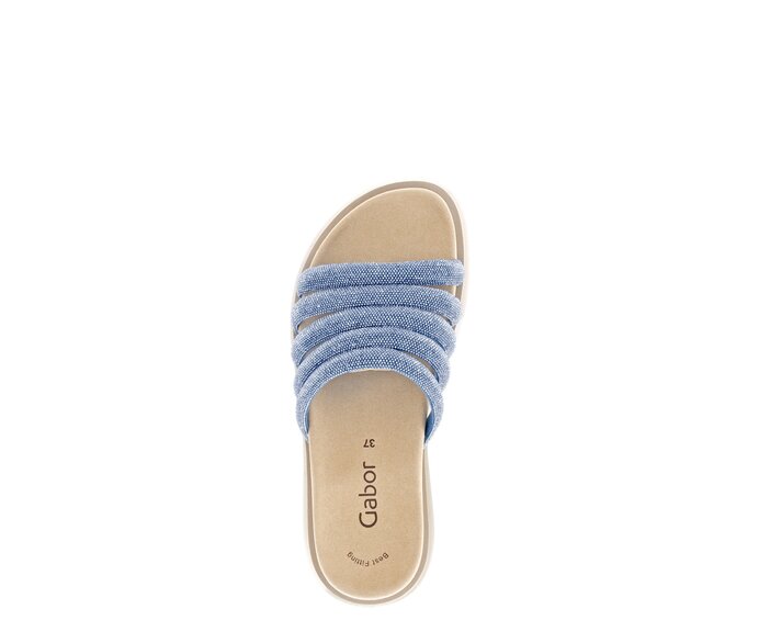 Gabor Damen  Pantolette Blau - Textil