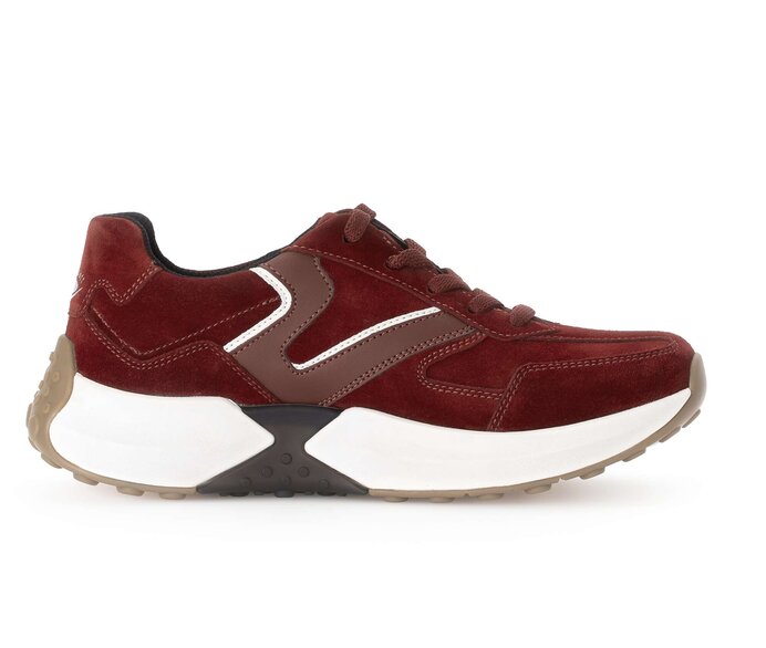 Gabor Damen  Sneaker Low Rot - Rauleder