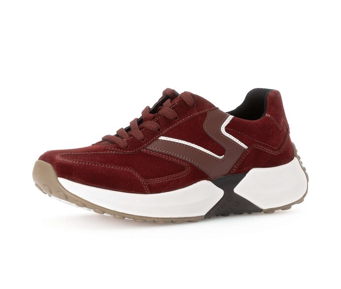 Gabor Damen  Sneaker Low Rot - Rauleder