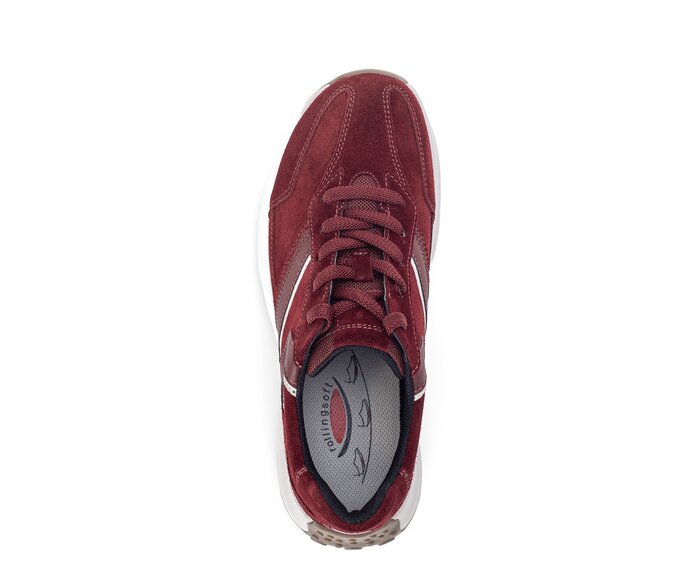 Gabor Damen  Sneaker Low Rot - Rauleder