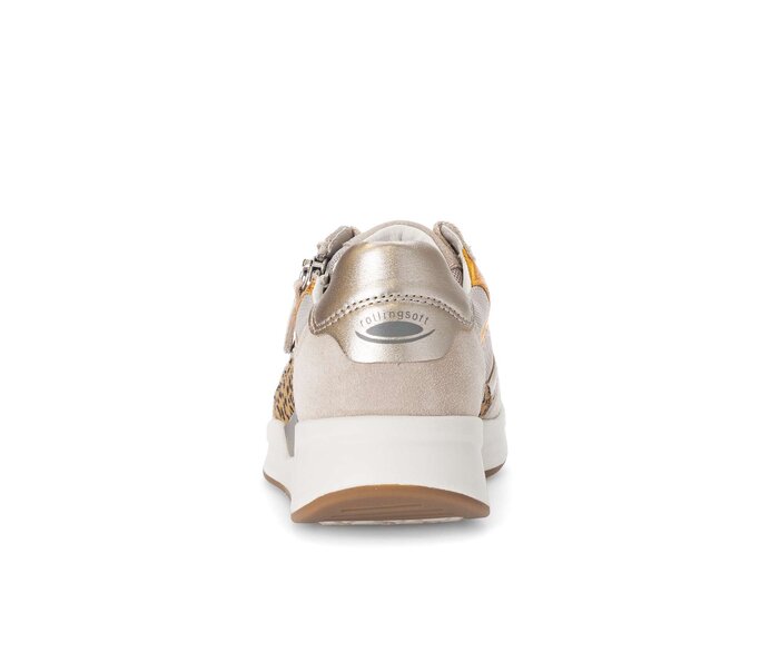 Gabor Damen  Sneaker Low Beige - Materialmix Leder/Lederimitat