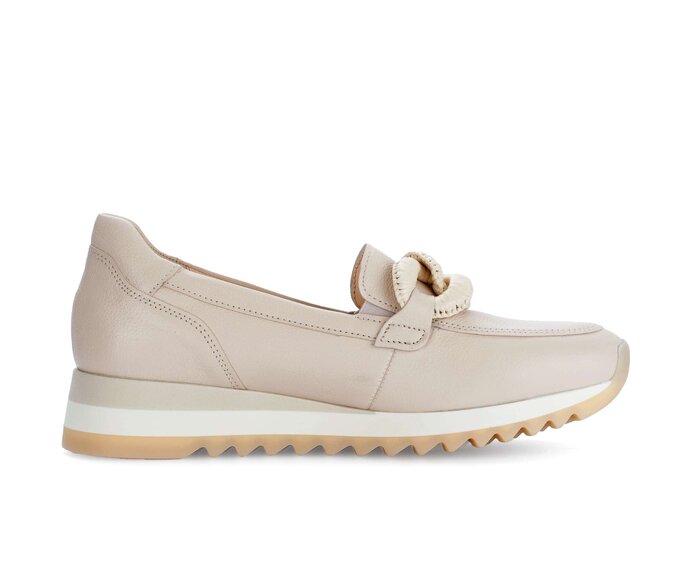 Gabor Damen  Slipper Creme - Glattleder