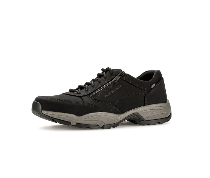 Pius Gabor Herren Sneaker Low Schwarz - Nubuk