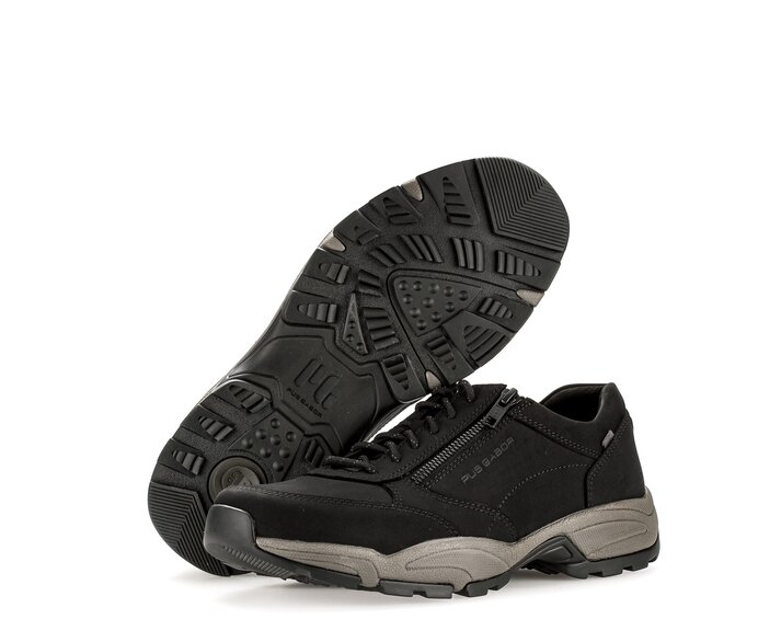 Pius Gabor Herren Sneaker Low Schwarz - Nubuk
