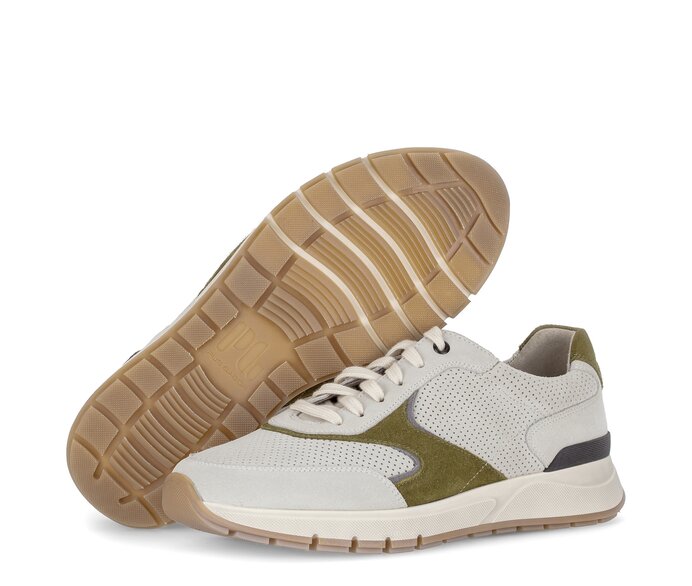 Pius Gabor Herren Sneaker Low Weiß - Rauleder