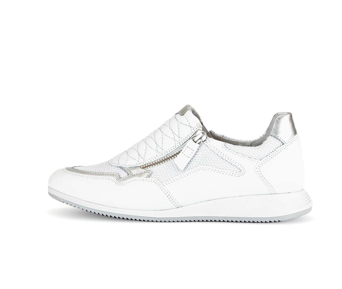 Gabor Damen Sneaker Low Weiß - Materialmix Leder/Lederimitat