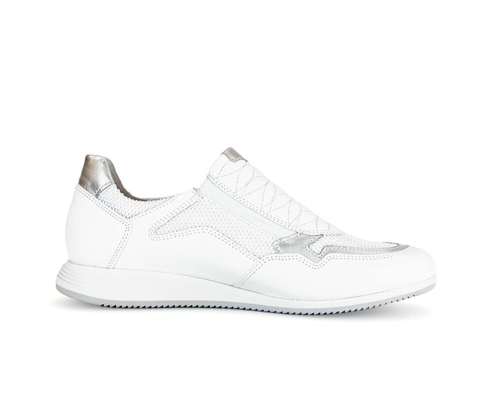 Gabor Damen  Sneaker Low Weiß - Materialmix Leder/Lederimitat