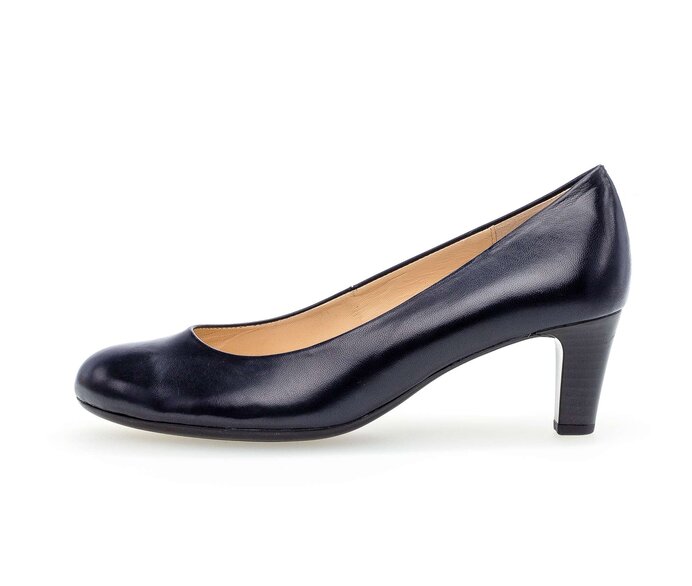 Gabor Damen Eleganter Pumps Blau - Glattleder