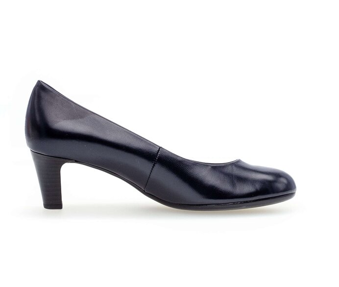 Gabor Damen  Eleganter Pumps Blau - Glattleder