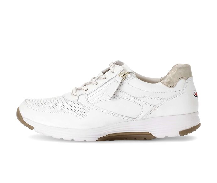 Gabor Damen Sneaker Low Weiß - Materialmix Leder