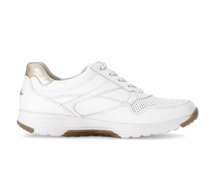 Gabor Damen  Sneaker Low Weiß - Materialmix Leder